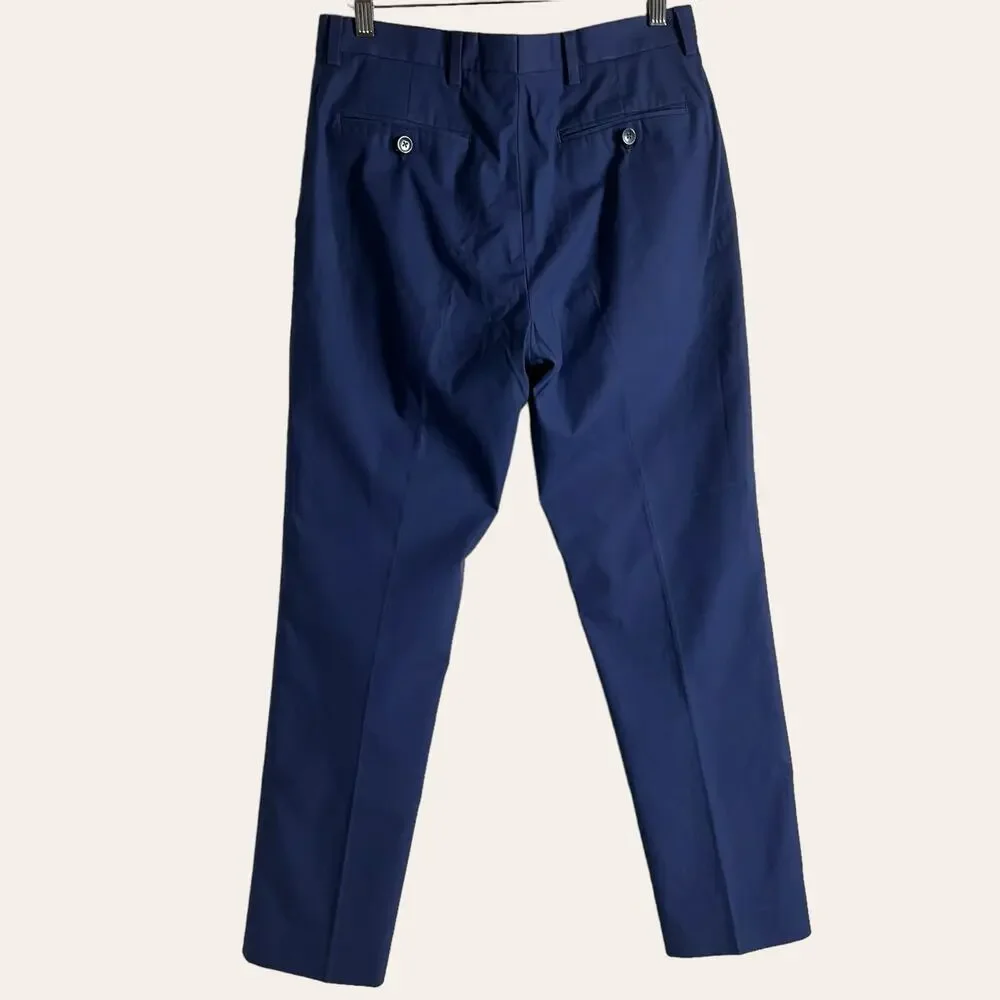 Reiss Tenor T Blue Flat Front Slim Trouser Pants Size 30